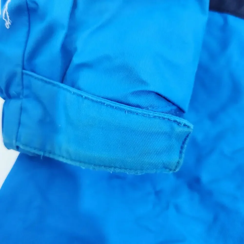 Columbia Omni-Tech Jacket Small Kids Blue Shell Zip Nylon Coat
